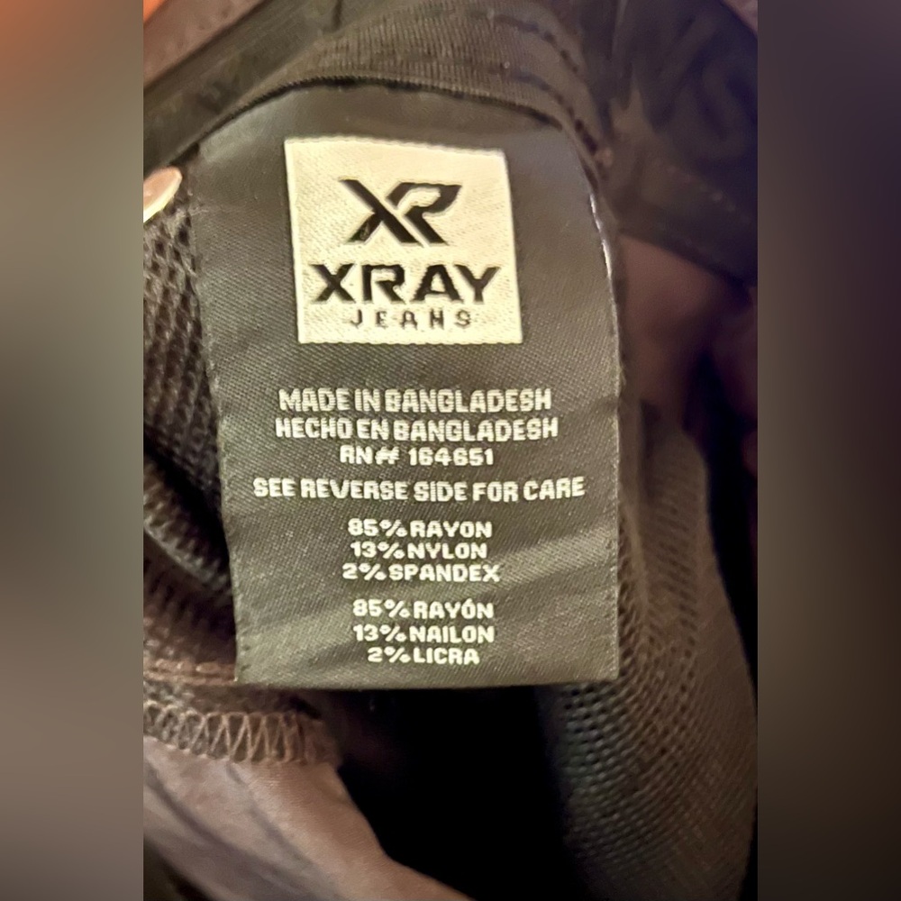 NWT Men's X-RAY Charcoal Hi-Flex Stretch Fabric Pants Size 34 x 29.5 - Picture 9 of 9